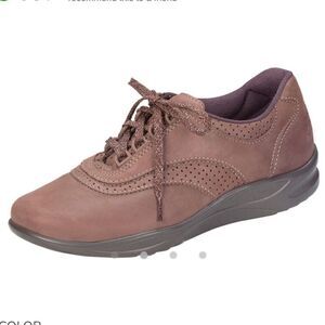 SAS Walk Easy Walking Sneaker Brown Leather Oxford Shoe Women’s size 8 M